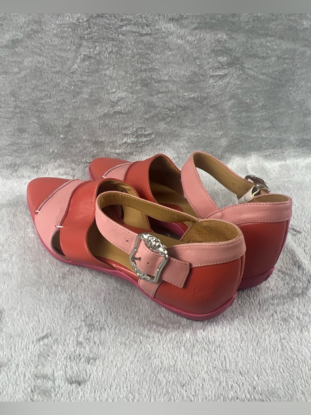 John Fluevog Passion Heels Mary Jane Point Toe Buckle Strap Shoes Womens 9 Pink - Picture 4 of 12